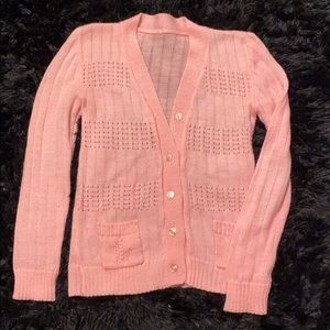 Pink cardigan